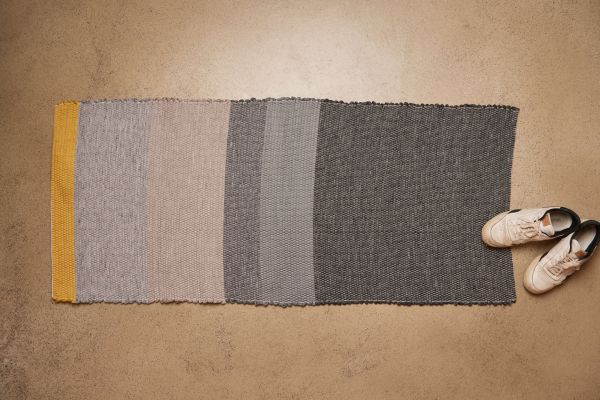 Teppich Nola Anthrazit/Senf gross