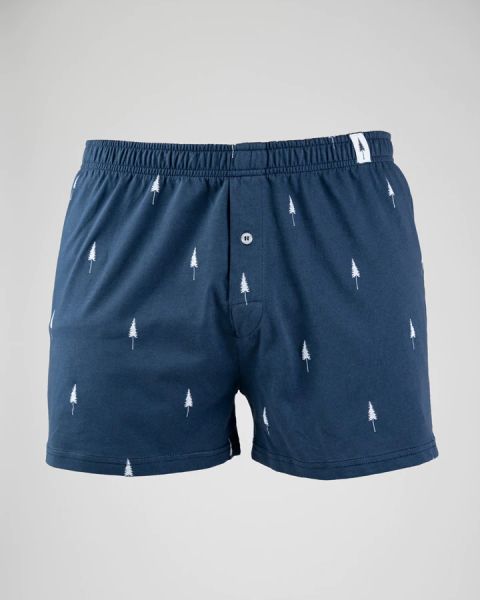 Boxershort Allover navy 2er-Pack