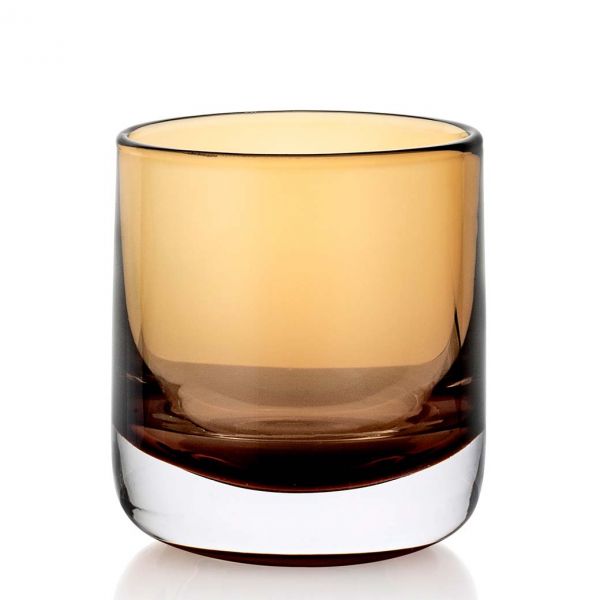 Whiskyglas 3.8 dl Bernstein mundgeblasen
