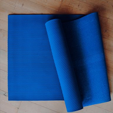 Yogamatte blau