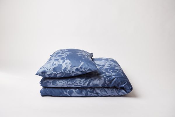 Bettwäsche Berta smoke blue/indigo